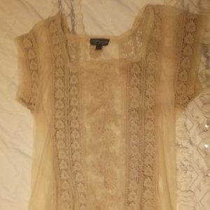 Gorgeous Topshop cream lace dress